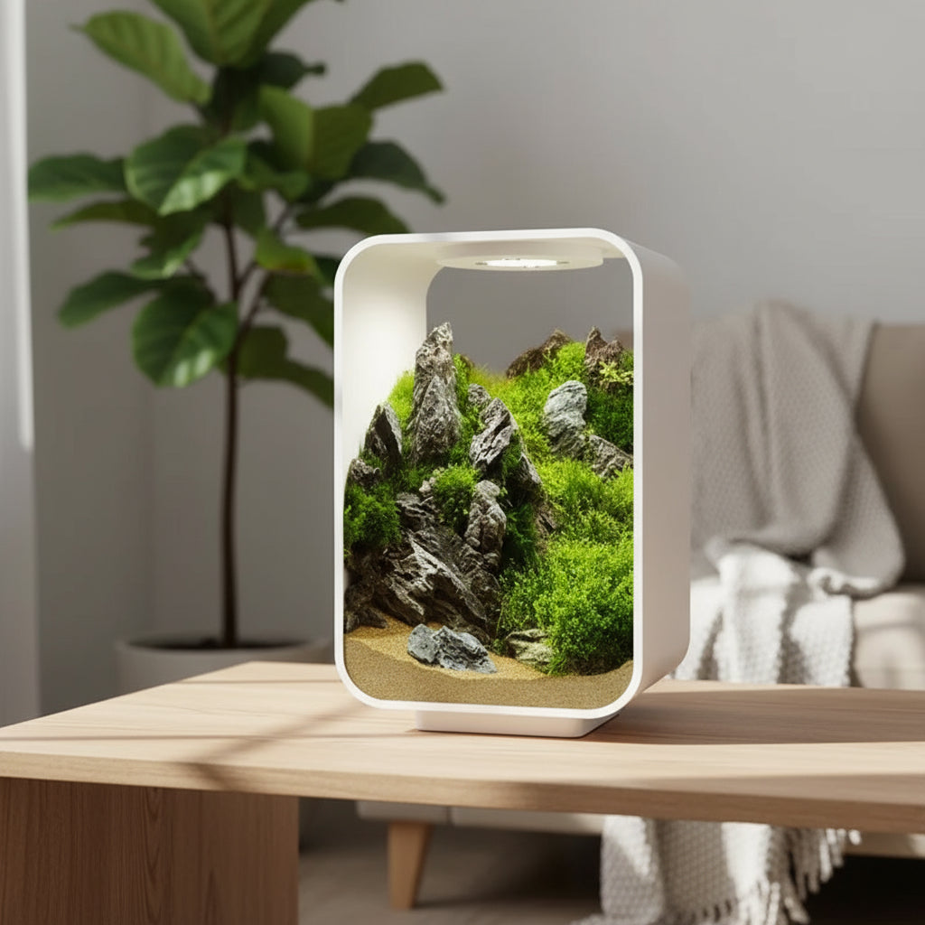 Desktop Smart Betta Fish Tank Mini Acrylic Betta Fish Tank Small Ecological Gold Fish Tank Super White Small Fish Tank Aquariums