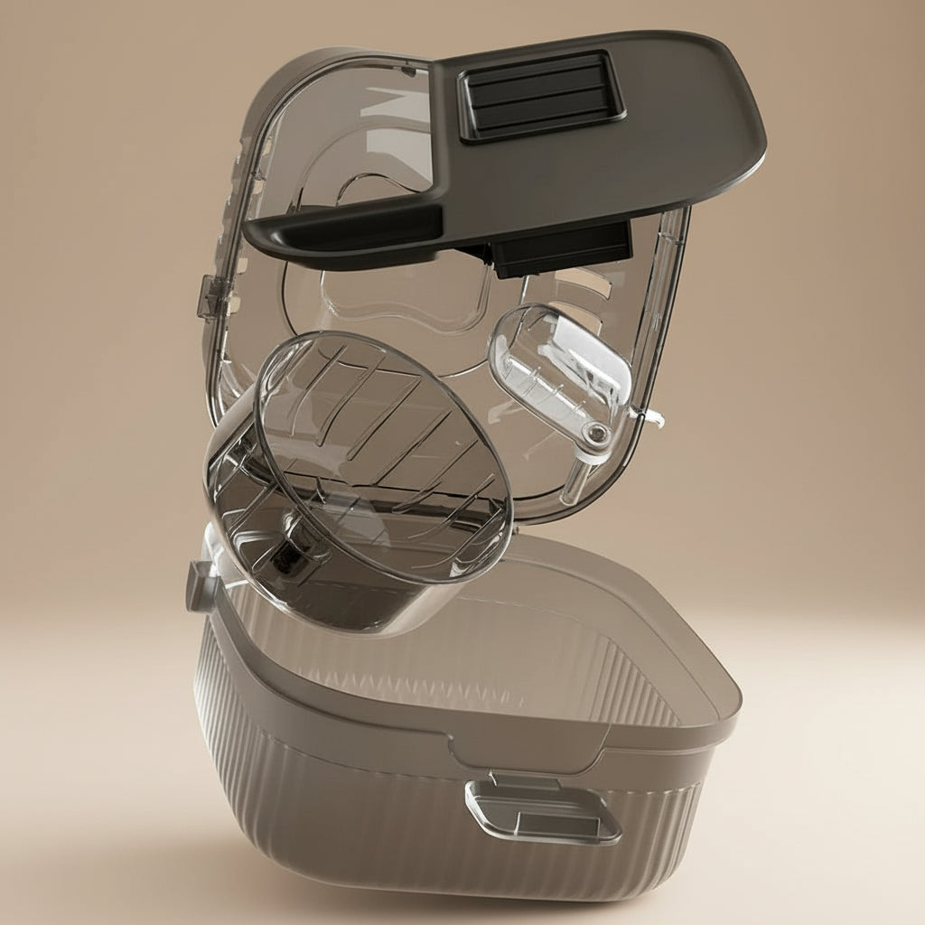 Hamster Outdoor Carrier Cage Portable Hamster Cage with Clear Large Flip Cover for Hamster Bird Carrying Pet Supplies