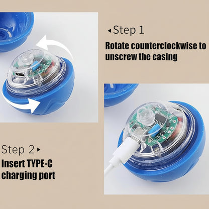 Step-by-step guide on how to unscrew and insert a TYPE-C charging port into a blue device.
