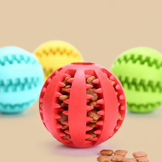 Dog Toy Interactive Bal for Dog Chewing Toys for Pet Tooth Cleaning Dog Food Ball Solid Toy Ball Dog Chewing