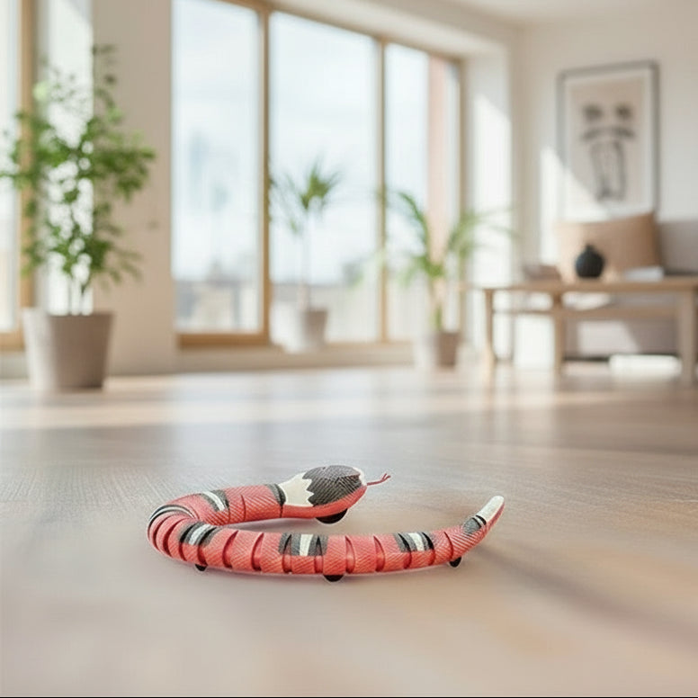 Automatic Cat Toys Interactive Smart Sensing Snake Teasetoys for Cats USB Charging Cat Accessories for Pet Cats Game Play To