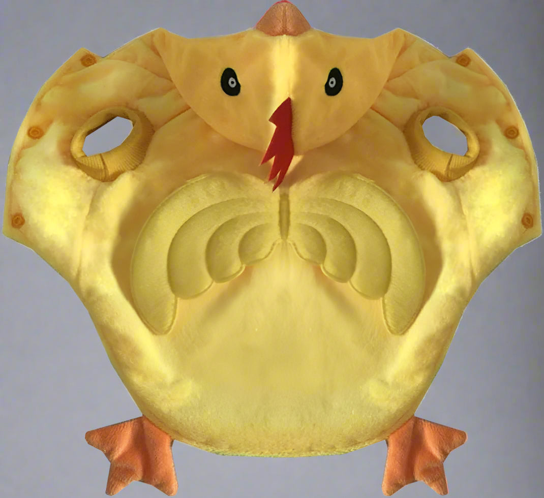 Funny Dog Chicken Costume, Pet Halloween Christmas Rooster Cosplay Dress, Adorable Cat Apparel Animal Warm Outfits Clothes(Xl Size, Yellow)