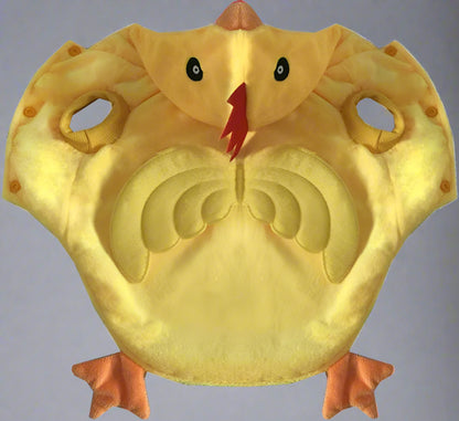 Funny Dog Chicken Costume, Pet Halloween Christmas Rooster Cosplay Dress, Adorable Cat Apparel Animal Warm Outfits Clothes(Xl Size, Yellow)