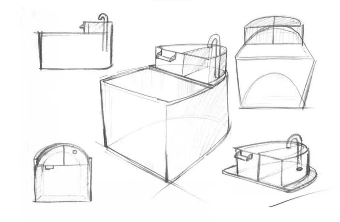 Aquarium Small Fish Tank Silent Oxygen Filter Mini Ecological Ultra-White Plastic Tank Living Room Fish Tank Aquarium Accessorie