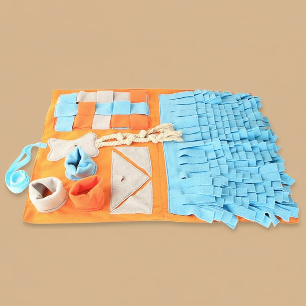Washable Snuffle Smelling Mats for Pet Dogs Anti-Slip Nose Training Blanket Sniffing Pads Dog Puzzle Toys