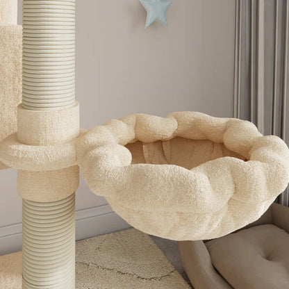Gateshead 35.8'' H Cat Tree Condos and Scratching Posts Included, with Platform and Basket