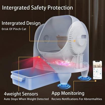 HEYBO Open Top Smart Cat Litter Box — Automatic Self-Cleaning US Spot Delivery within 3 Days