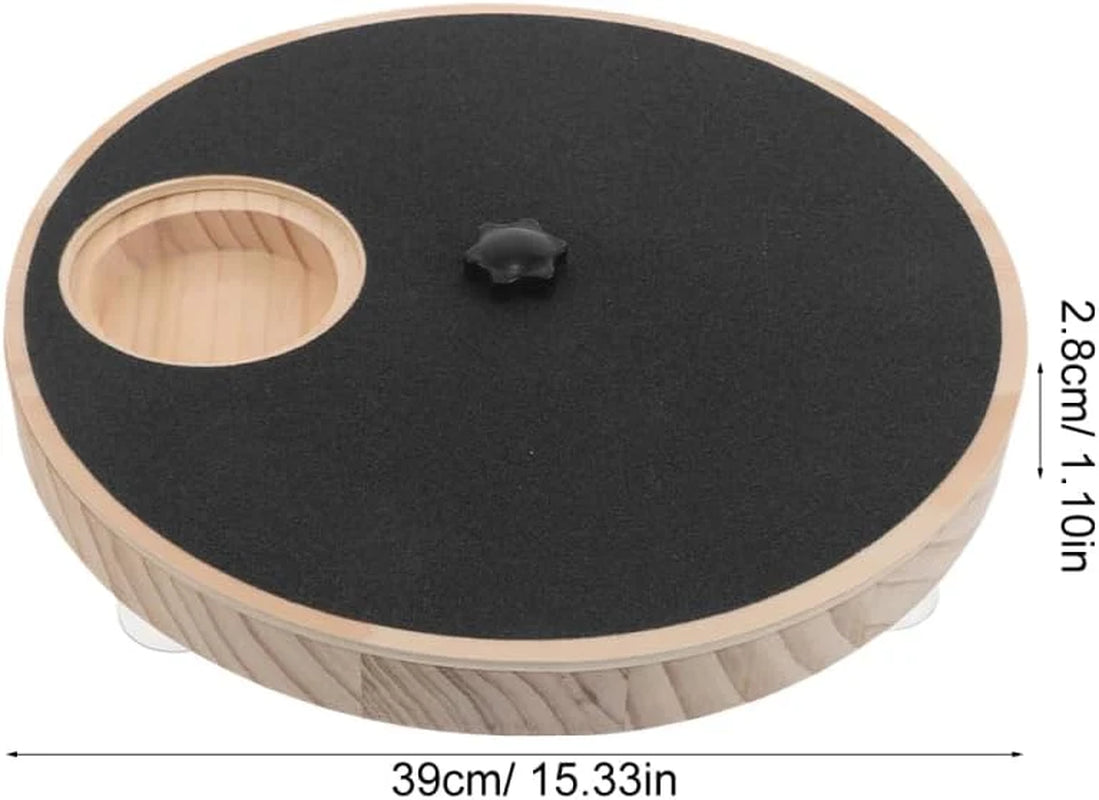 Dog Nail Scratch Pad Pet Claw Grinding Board with Treat Dispenser Rotating Dog Nail Trimming Board for Grooming Filing Training Indoor Paw Care 11.41 X 11.41 X 1.10In