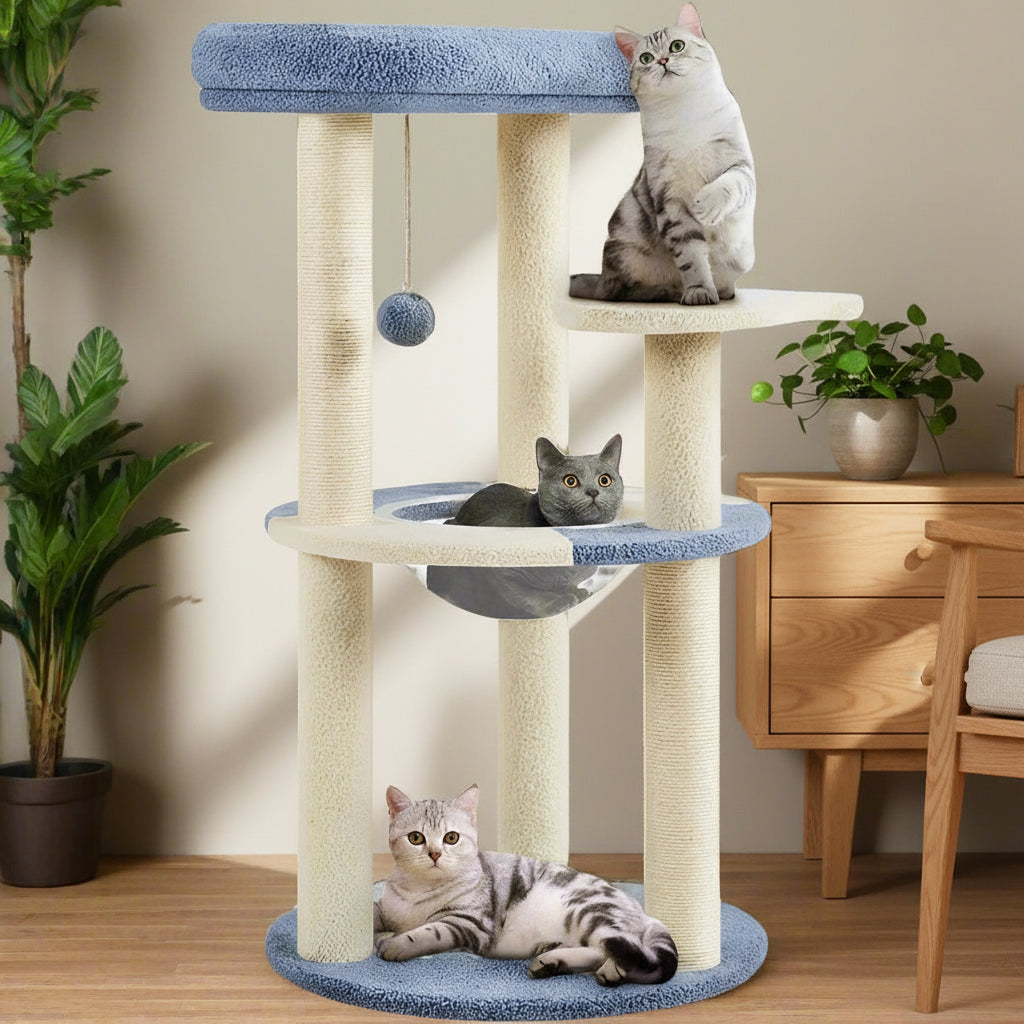 Gillispie Cat Tree with Clear Bowl