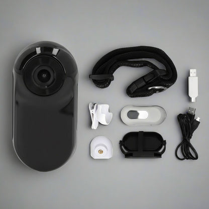 Pet Collar Camera 120 Deg Lens OTG Connection Video Recording Adjustable Magnetic Cat Sport Camera for Outdoor Dog Collar Camera