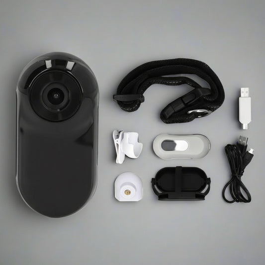 Pet Collar Camera 120 Deg Lens OTG Connection Video Recording Adjustable Magnetic Cat Sport Camera for Outdoor Dog Collar Camera