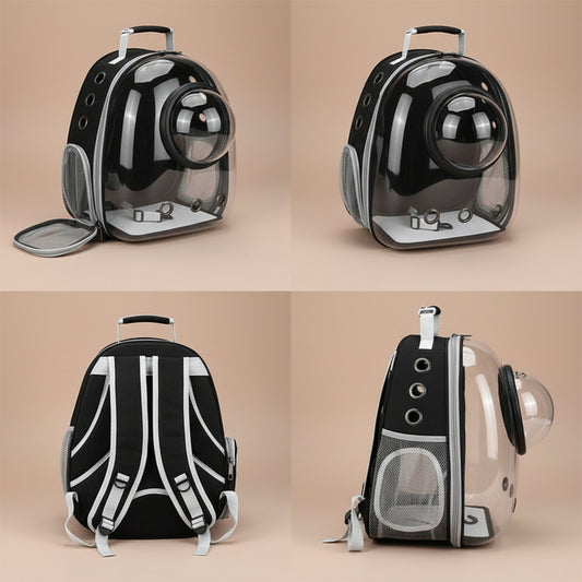 Transparent Cat Carrying Bags Space Breathable Pet Backpack Portable Puppy Dog Backpack Transport Carrier Space Capsule Bag Pets