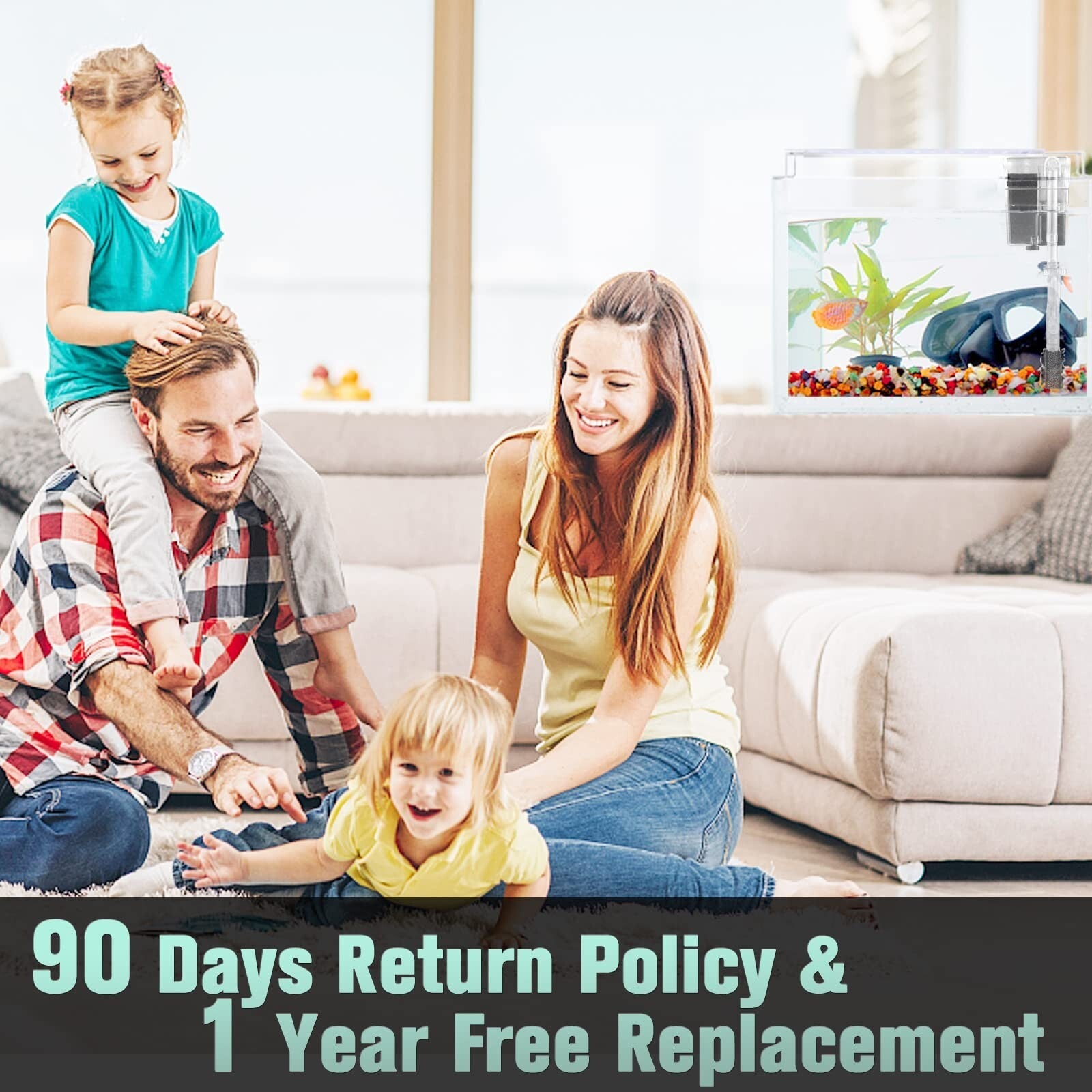 Rimless Glass Aquarium Starter Kit (3 Gal), Ultra Clear Low Iron Glass Fish T...