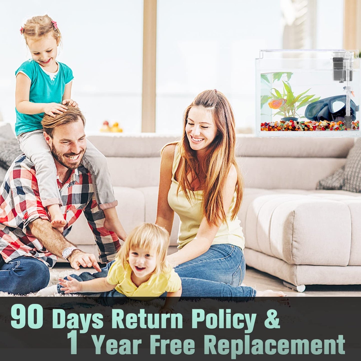 Rimless Glass Aquarium Starter Kit (3 Gal), Ultra Clear Low Iron Glass Fish T...