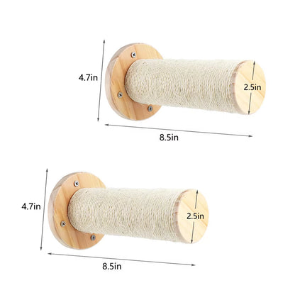 DIY Wall Mounted Cat Tree Pieces 