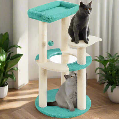 Gillispie Cat Tree with Clear Bowl