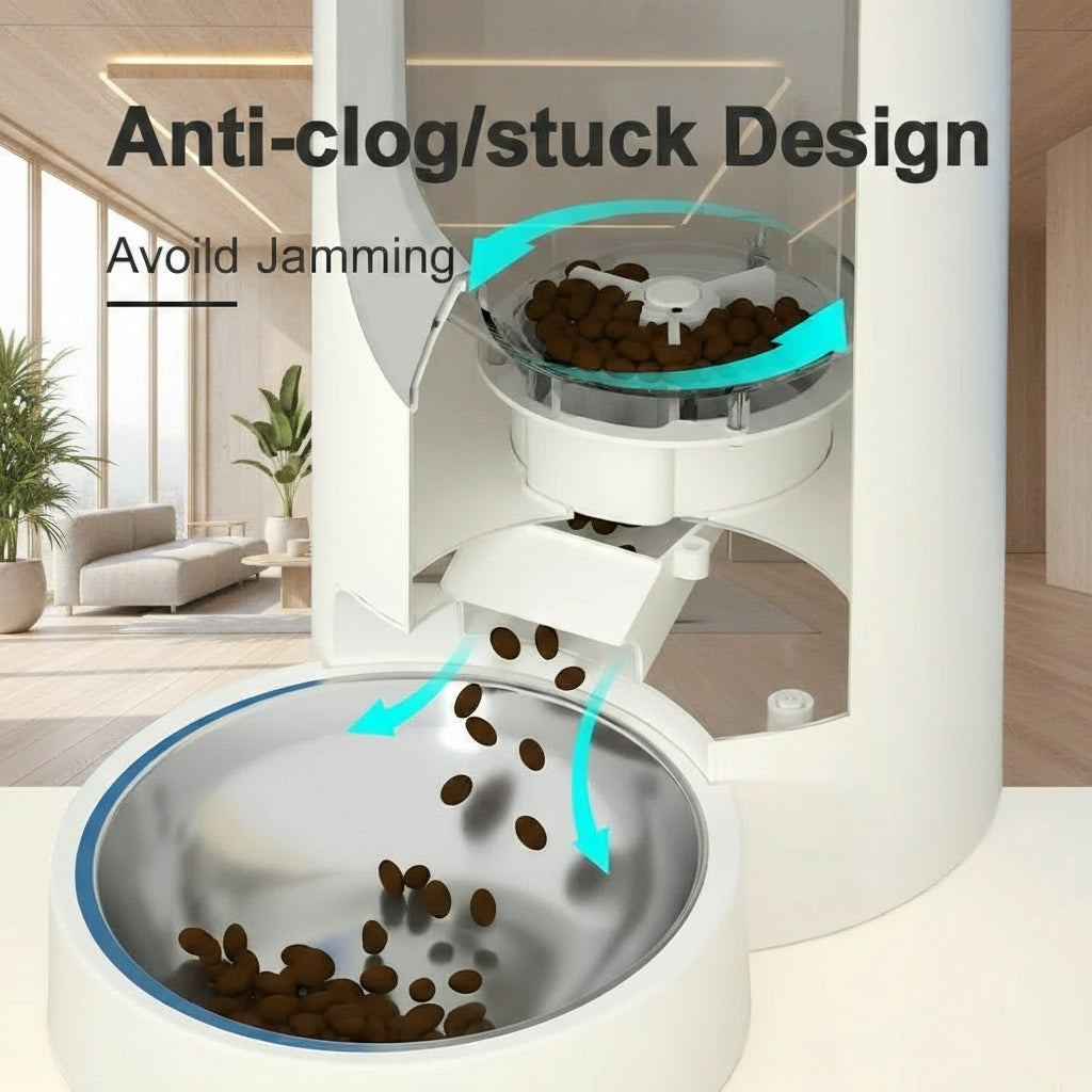 HEYBO Automatic Cat Feeder Timed Cat Food Dispenser Wifi with APP Control for Remote