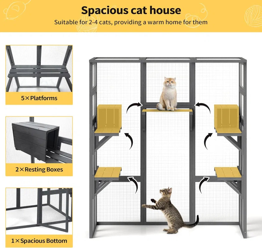 Debor Outdoor Cat Playpen, Enclosure