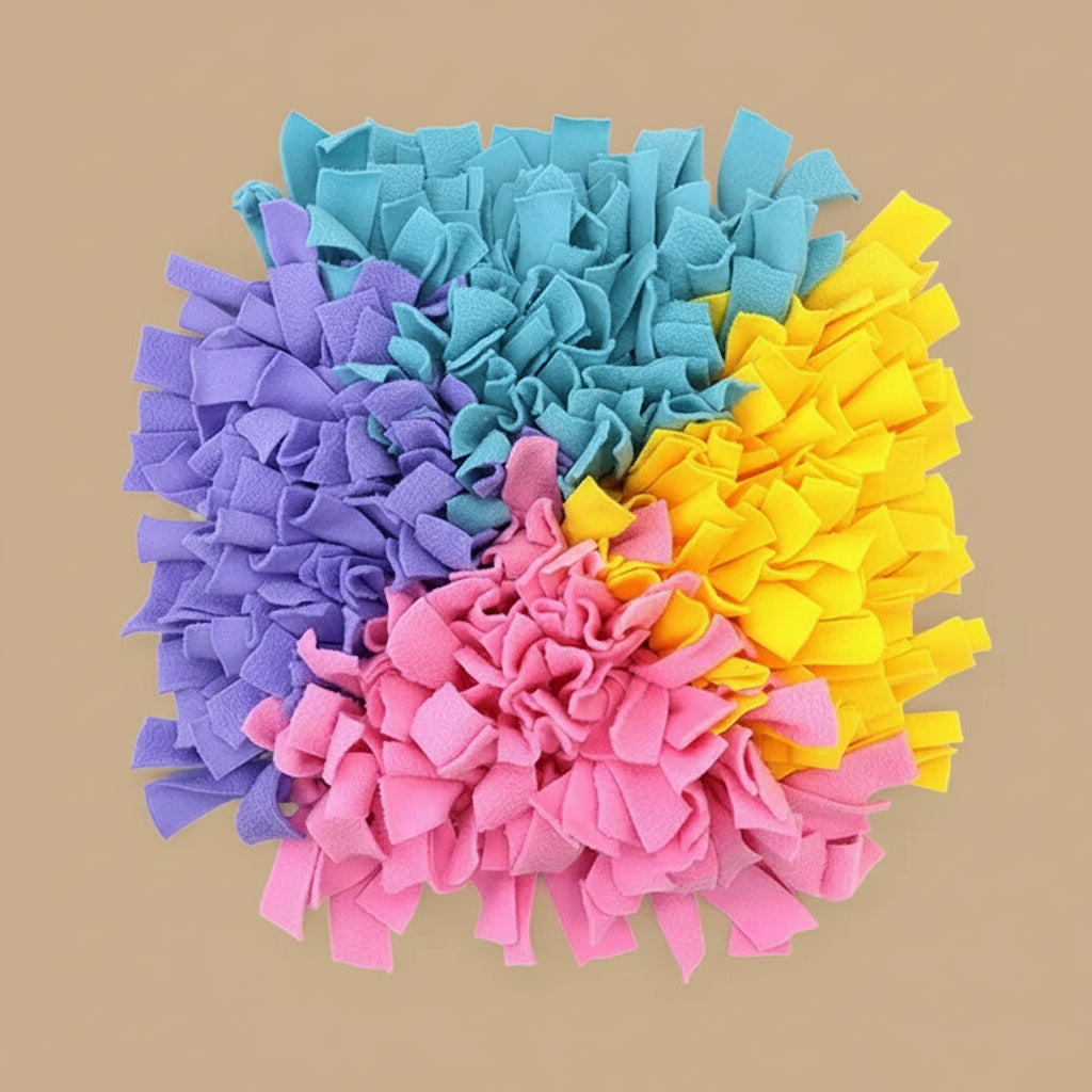 Washable Snuffle Smelling Mats for Pet Dogs Anti-Slip Nose Training Blanket Sniffing Pads Dog Puzzle Toys