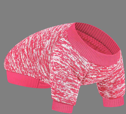 3 Pack Dog Sweater, Dog Sweaters for Small Dogs, Warm Soft Pet Clothes for Puppy, Medium Large Cat, Dogs Girl or Boy, Dog Shirt for Winter Christmas (Pink+Purple+Hotpink, X-Small)