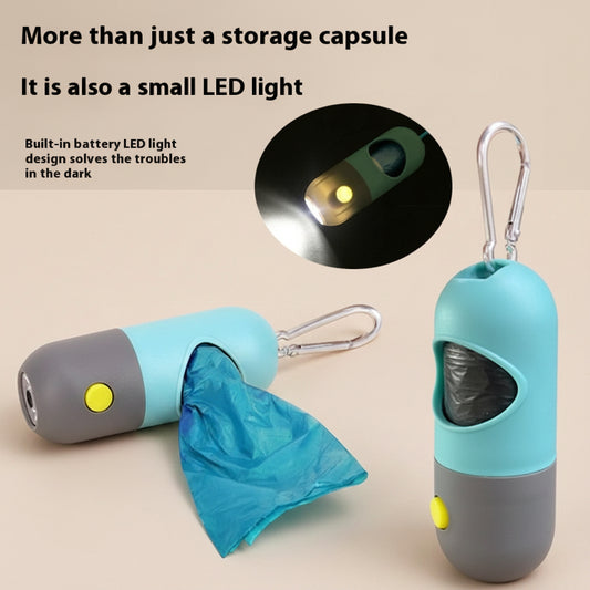 Led Light Pet Waste Bag Dispenser for Dogs Cats Dog Poop Scooper Bags Waste Bags Holder Dispensers Pet Clean Accessories