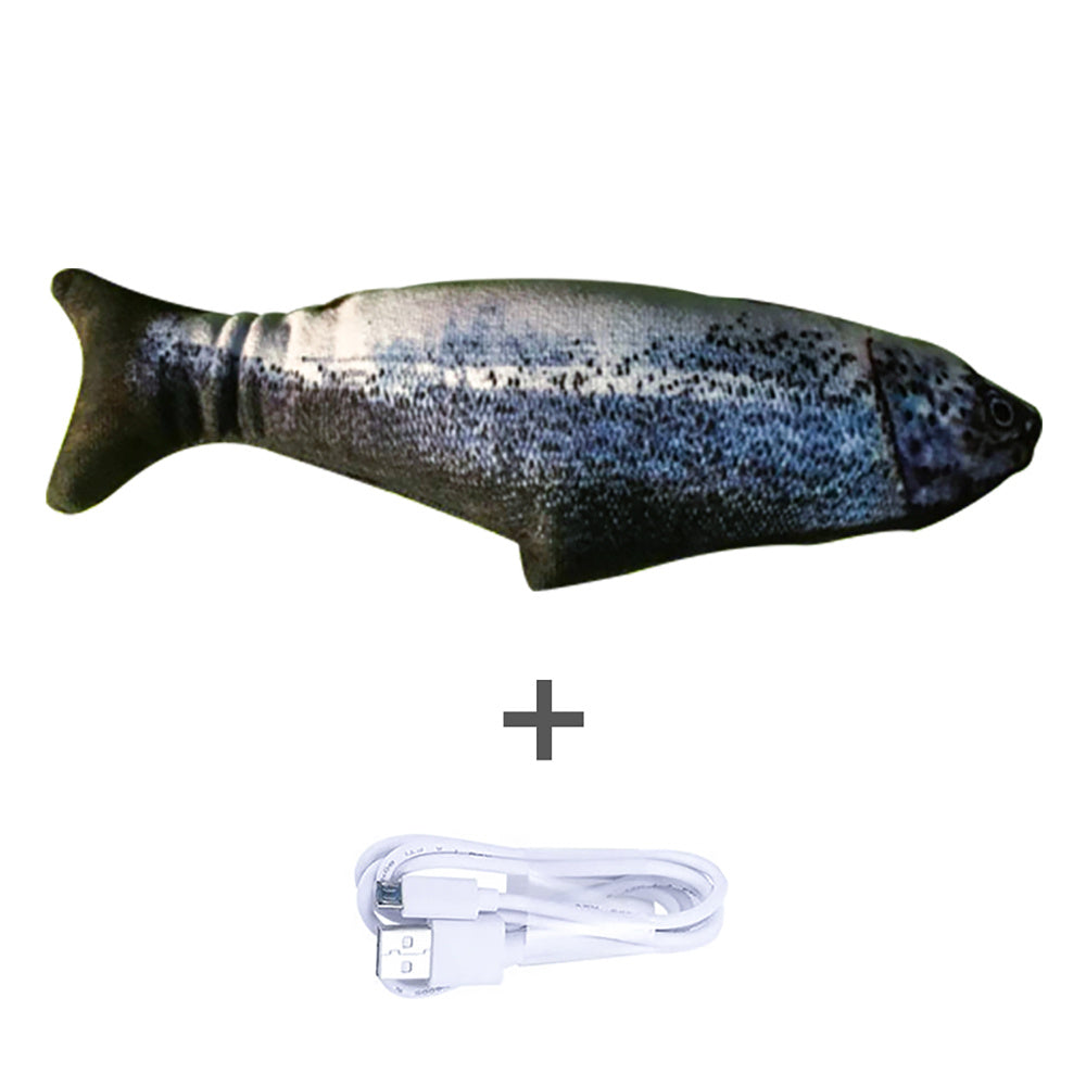 Electronic Pet Cat Toy - Interactive Fish-Shaped USB Rechargeable Cat Toy
