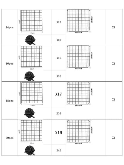 Pet Fence DIY Iron Mesh Can Be Freely Combined Cat Cage Dog Cage Hamster Cage Rabbit Cage