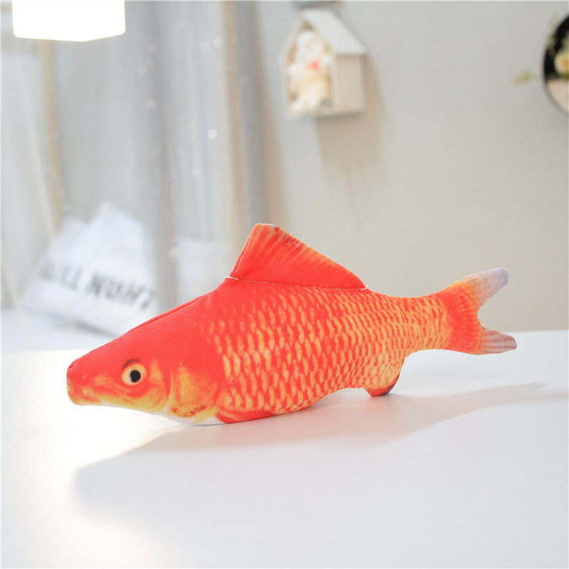 Electronic Pet Cat Toy - Interactive Fish-Shaped USB Rechargeable Cat Toy
