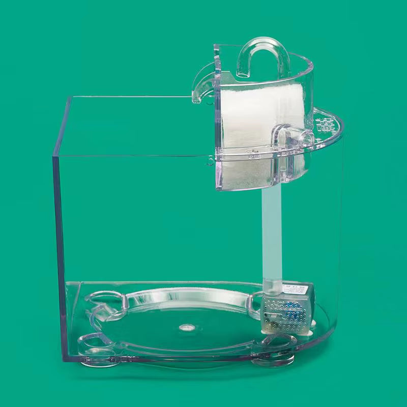 Aquarium Small Fish Tank Silent Oxygen Filter Mini Ecological Ultra-White Plastic Tank Living Room Fish Tank Aquarium Accessorie