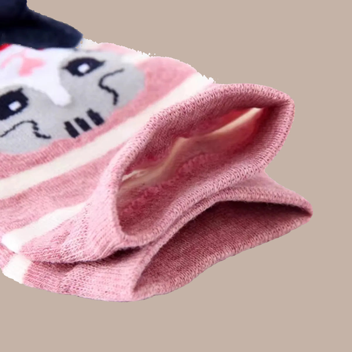 5 Pairs of Women'S Crew Socks with Cat Patterns, Cute, Unique, Fun, Comfortable, Moisture-Wicking