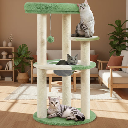 Gillispie Cat Tree with Clear Bowl