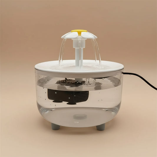 USB Electric Mute 1L Pet Water Fountain Automatic Dispenser for Cats or small dogs with Water Filter