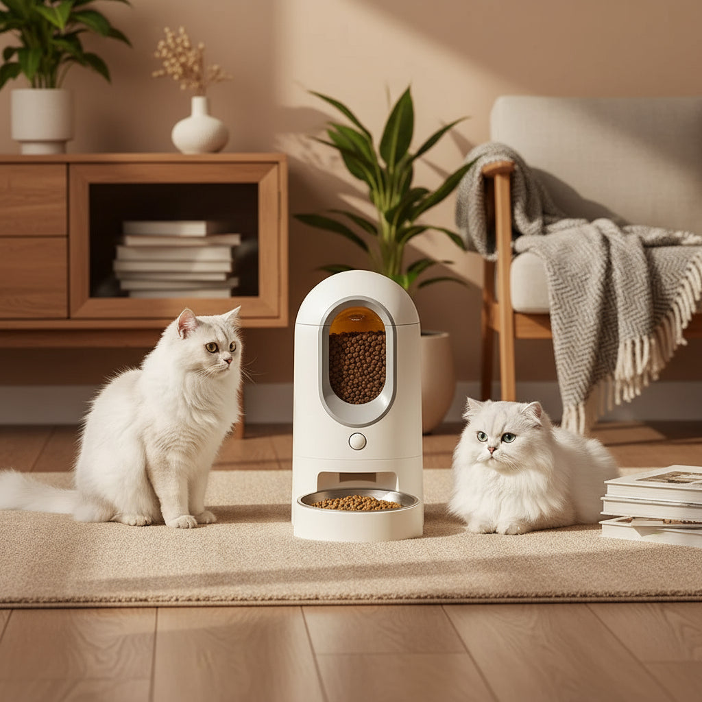 HEYBO Automatic Cat Feeder Timed Cat Food Dispenser Wifi with APP Control for Remote