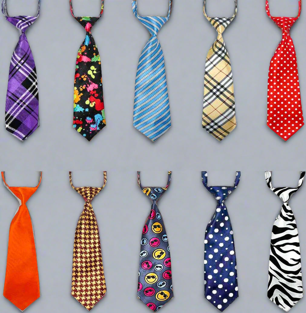 Dog Ties for Large Dogs, Pet Neck Tie, with Adjustable Collar, Bulk Bow Ties Bowties Necktie Grooming Accessories for Girl Boy Dog Valentines Holiday Birthday Wedding Cosplay Costumes