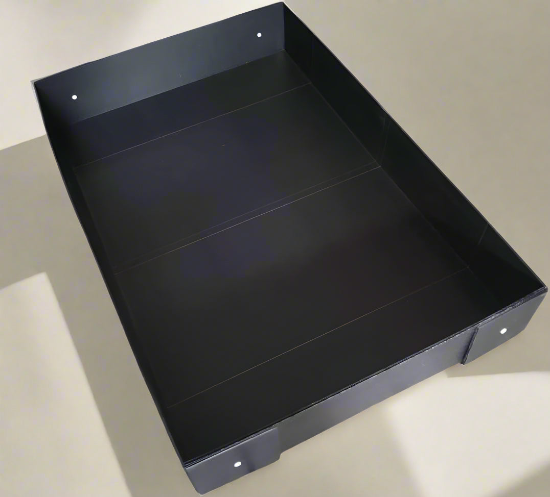 Corrugated Plastic Cage Liner Base for Guinea Pig C&C Cage - for Use with 13.8" Grids ONLY! NOT Measured by Feet- Used with Grid Cages for Guinea Pigs, Hedgehogs, and Rabbits (2X3, Black)