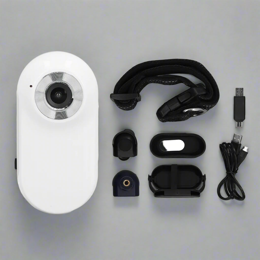 Pet Collar Camera 120 Deg Lens OTG Connection Video Recording Adjustable Magnetic Cat Sport Camera for Outdoor Dog Collar Camera