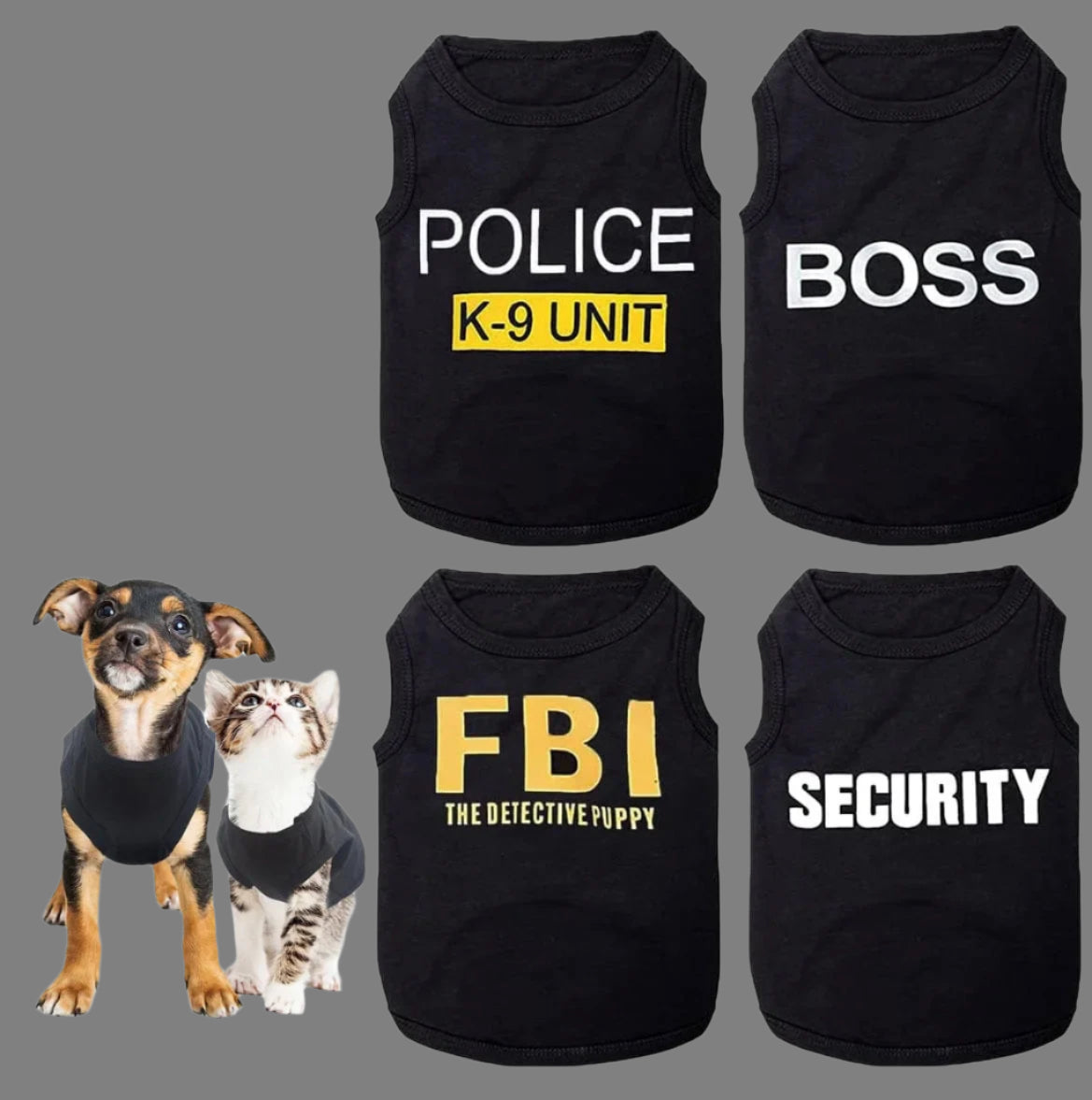 4 Packs Dog Shirts for Small Dog,  Pet T-Shirts Clothes Vest for Puppy Boy Girl S