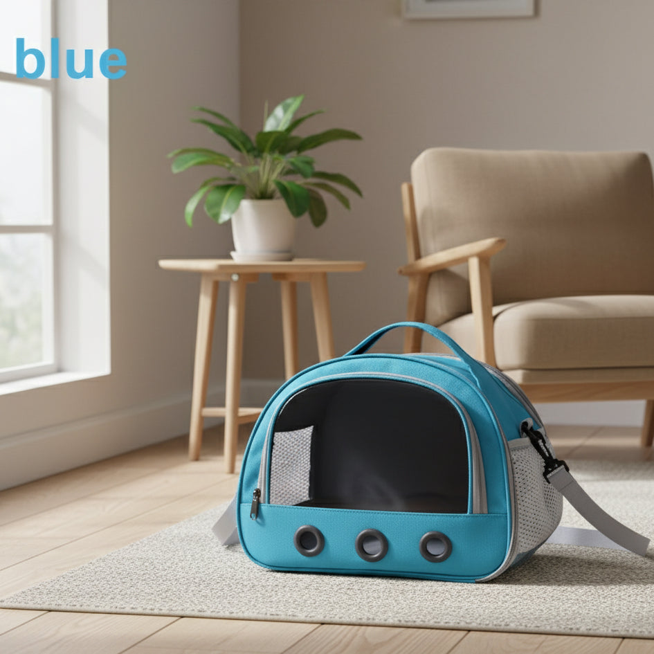 Foldable Cat Dog Bird Rabbit Carrier Bag with Thick Cotton Cushion Pet Aviation  Anti-Suffocation Portable Travel Bag