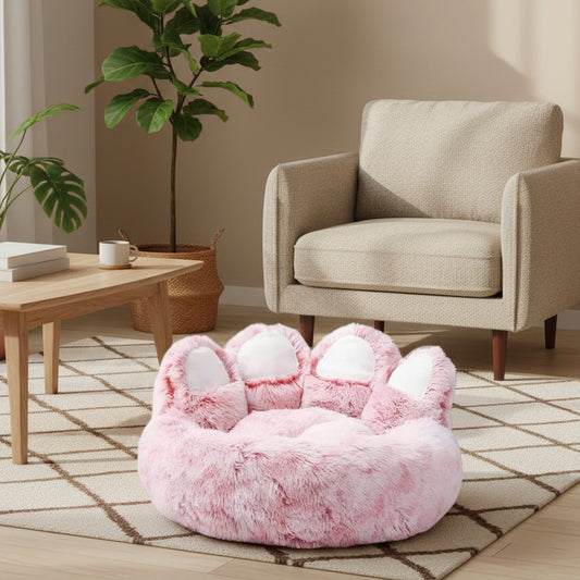 Cute Bear Paw Dog Bed Plush Winter Warm Mat Pets Kennel Large Dog Sleeping Bed Puppy Cat Sofa Blanket Cushion Pets Accessories