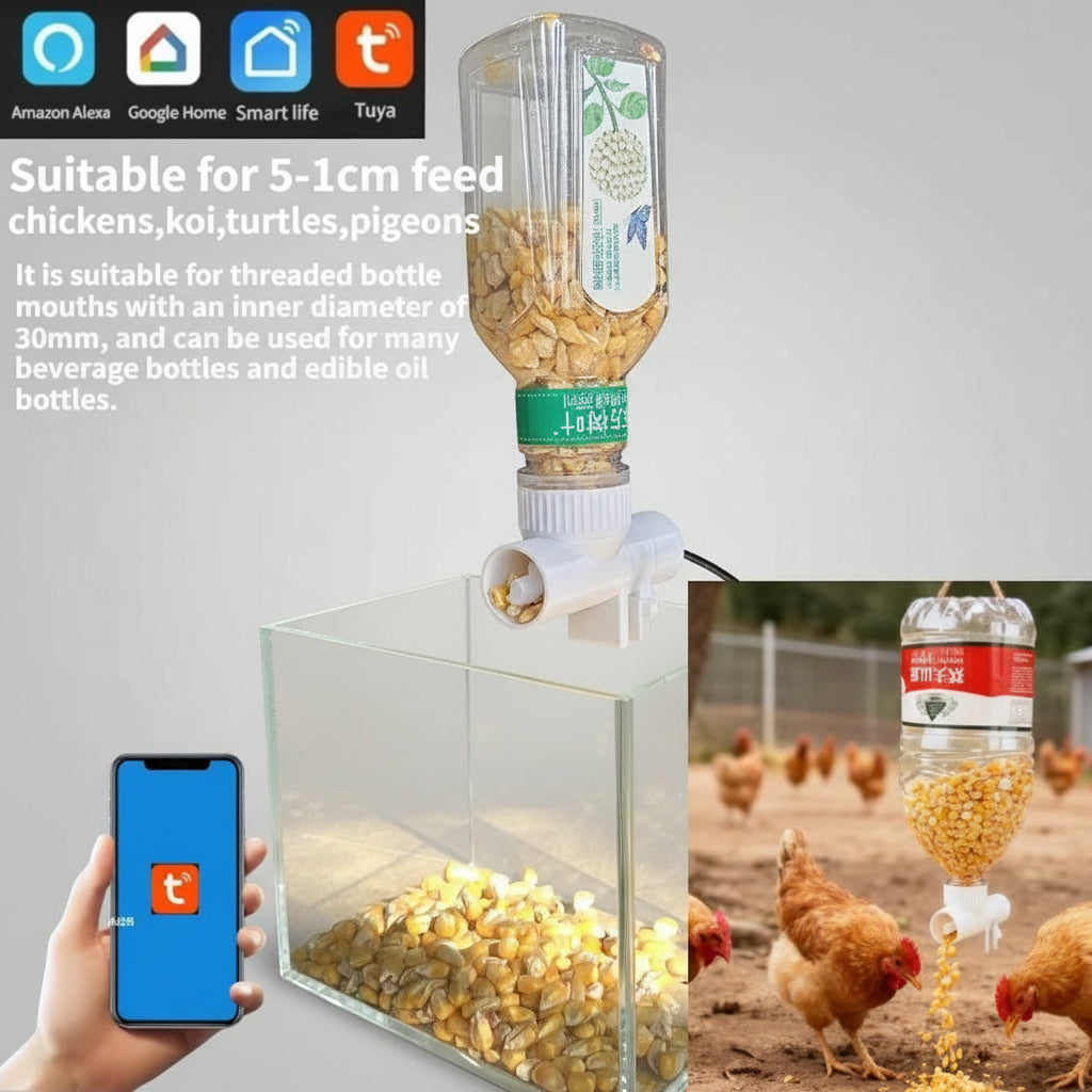 Fish Tank Feeder Mobile Phone Remote Control Intelligent Timing Feeder Ornamental Fish Turtle Food Aquarium Automatic Feeder