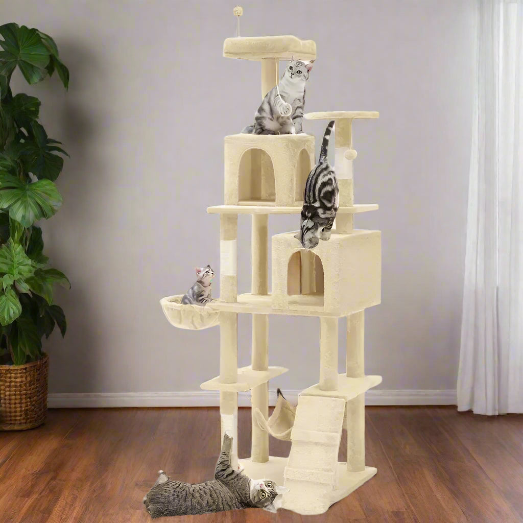 75"H Plush Cat Tree