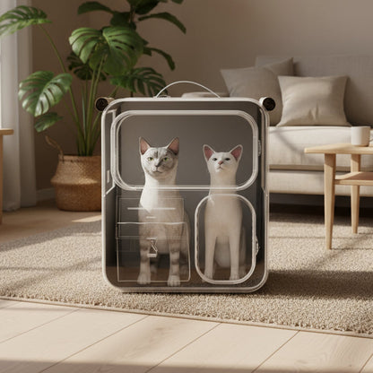 Cat Bag Going Out Portable Cat Backpack Pet Trolley Bag Backpack Multi-Cat Jewelry Dog Large Capacity Suitcase