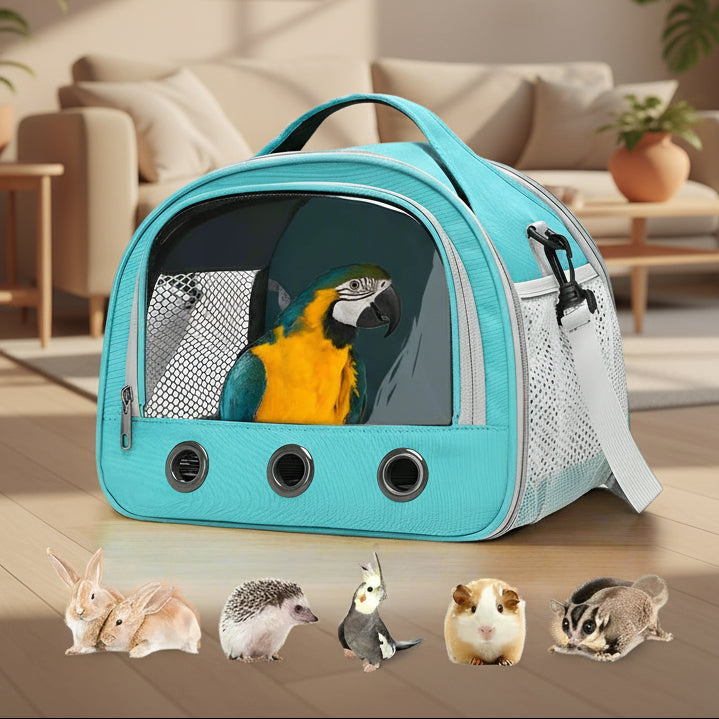 Foldable Cat Dog Bird Rabbit Carrier Bag with Thick Cotton Cushion Pet Aviation  Anti-Suffocation Portable Travel Bag