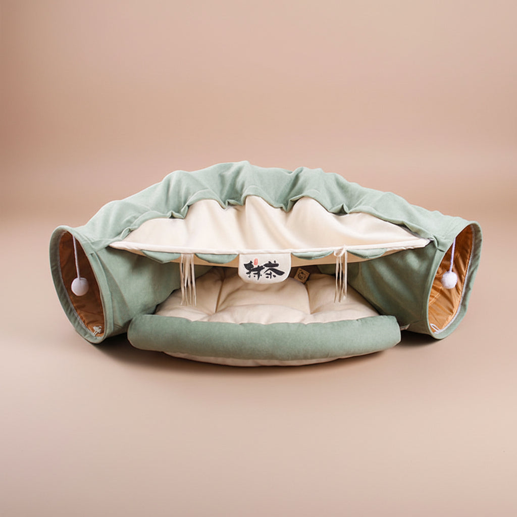 Pet Cats Tunnel Interactive Play Toy Mobile Collapsible Ferrets Rabbit Bed Tunnels Indoor Toys Kitten Exercising Products