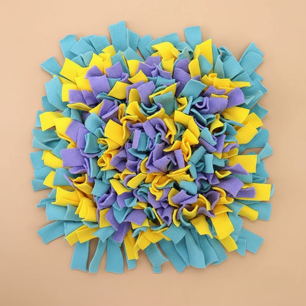 Washable Snuffle Smelling Mats for Pet Dogs Anti-Slip Nose Training Blanket Sniffing Pads Dog Puzzle Toys