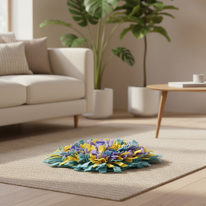 Furryforest Washable Snuffle Smelling Mats for Pet Dogs Anti-Slip Nose Training Blanket Sniffing Pads Dog Puzzle Toys