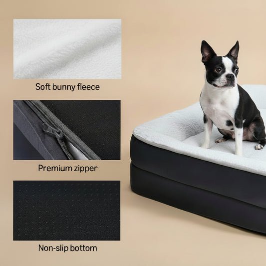 Dog Bed for Small Dogs, Anti-Slip Pet Sofa Bed for Indoor Dogs, Crate Bed, Gray,