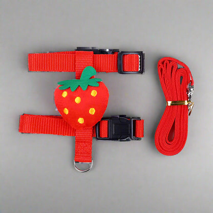 Cartoon Rabbit Harness and Leash Set Walking Adjustable Pet Harnesses for Small Animals Bunny Guinea Pig Mascotas Accessories