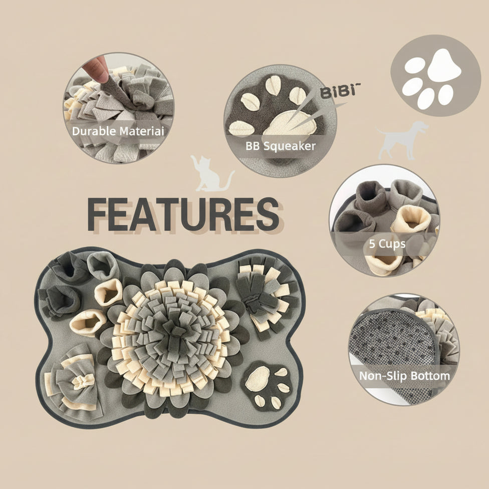 New Pet Smell Mat Foraging Smell Training Blanket Entertainment Interactive Dog Slow Food Mat Training Educational Pet Toys