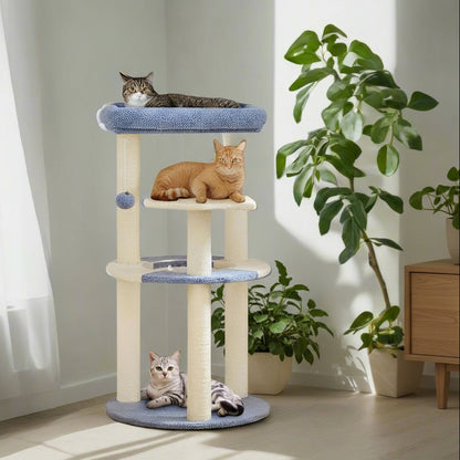 Gillispie Cat Tree with Clear Bowl